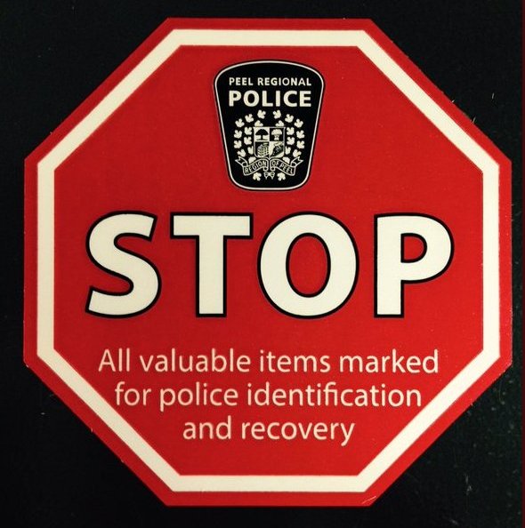 PeelPolice's tweet photo. Mark your valuables to discourage theft &amp; identify stolen property: https://t.co/JYrbXJggTq  #OperationIdentification https://t.co/kJA0mYZPS1