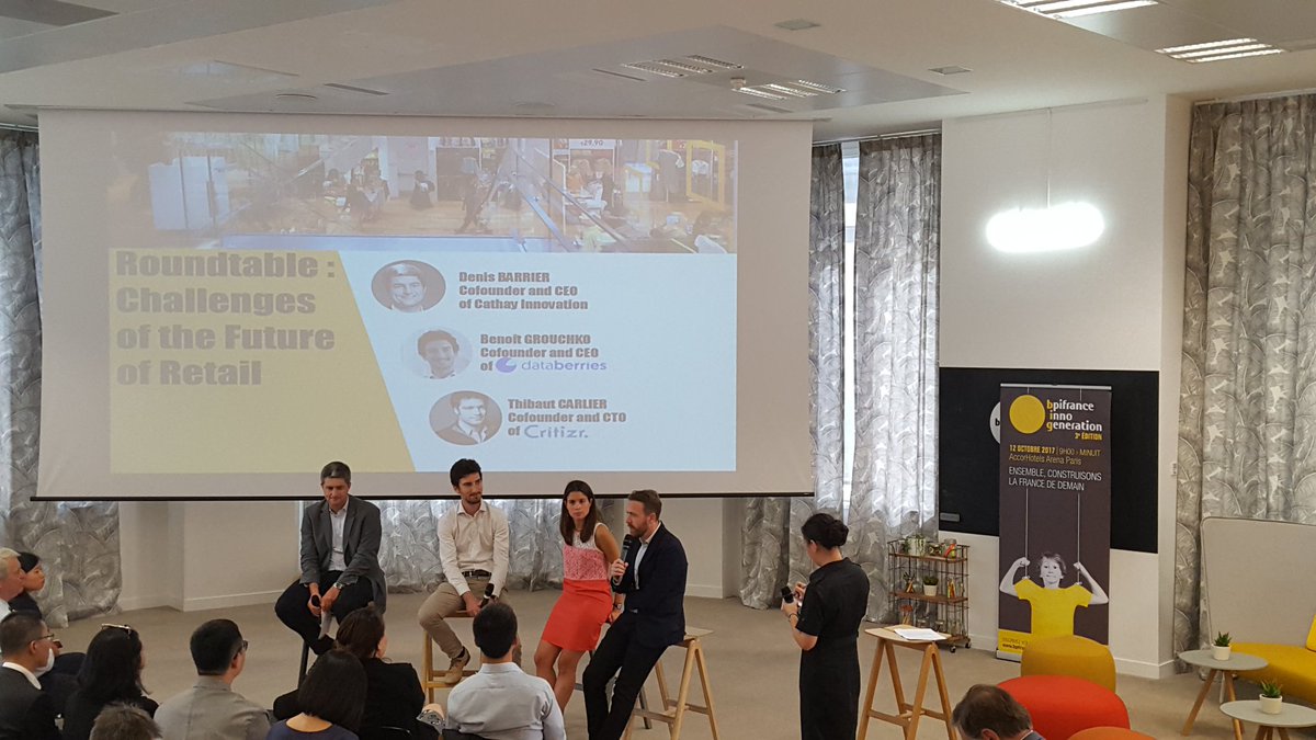 Roundtable on the future of retail, with @databerries_fr <a href="/critizr/">critizr</a> <a href="/bnpp_cardif/">BNP Paribas Cardif</a> and <a href="/denisbarrier/">Denis</a> for our meetup of CN and FR entrepreneurs