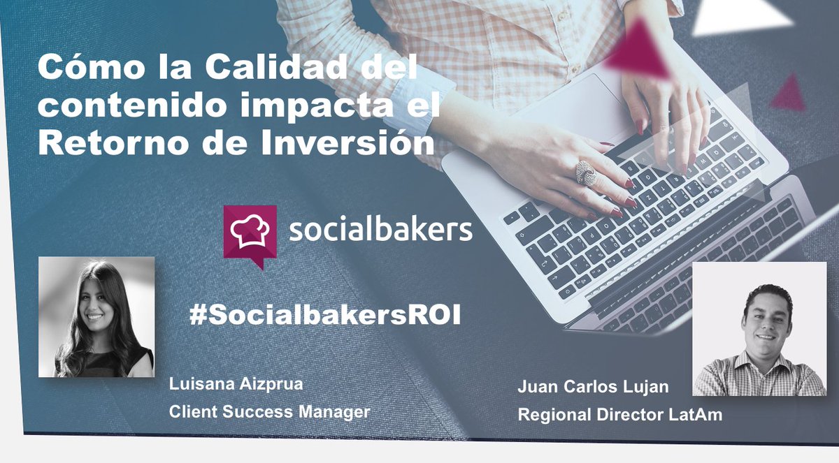 SocialbakersLA's tweet photo. Si aún no nos estás acompañando en el webinar #SocialbakersROI únete aquí 👉 https://t.co/KkFJ4BCtNJ https://t.co/kPn7eIEkVO