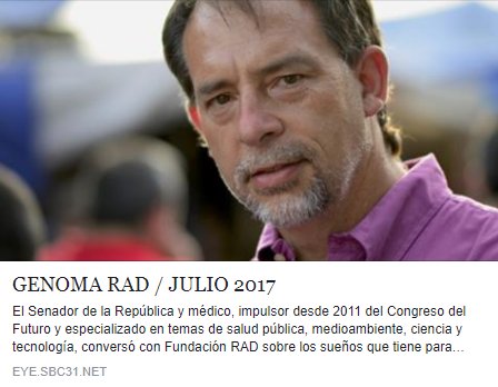 ¡Los invitamos a leer nuestra segunda edición de #GenomaRAD!
goo.gl/V86YWC