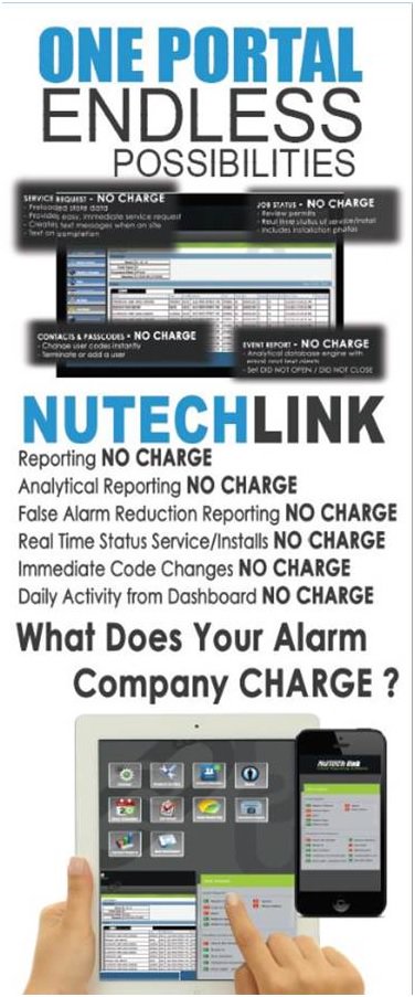 No Charge Alarm Reporting, Code Changes, and Video Portal at the click of a mouse!  Ask us about our Alarm Portal of Endless Possibilities
