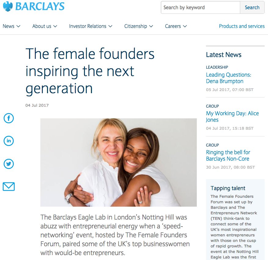 So honoured to be featured with <a href="/saharhas/">Sahar Omar</a> on <a href="/Barclays/">Barclays Bank</a>! Read the full article here: home.barclays/news/2017/07/f…