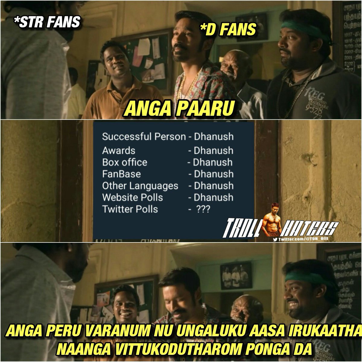 TDH_Offl's tweet photo. Naanga Vittutharom polachu ponga daw @iam_str Rasigas 😊😊 Ungaluku Aasa Irukumla 😇😇 https://t.co/opDRdxB8kD
