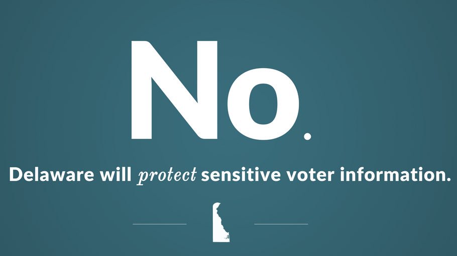 JohnCarneyDE's tweet image. I agree with DE Election Commissioner Manlove's decision to not turn over DE voter information to the White House.  news.delaware.gov/2017/07/03/del…