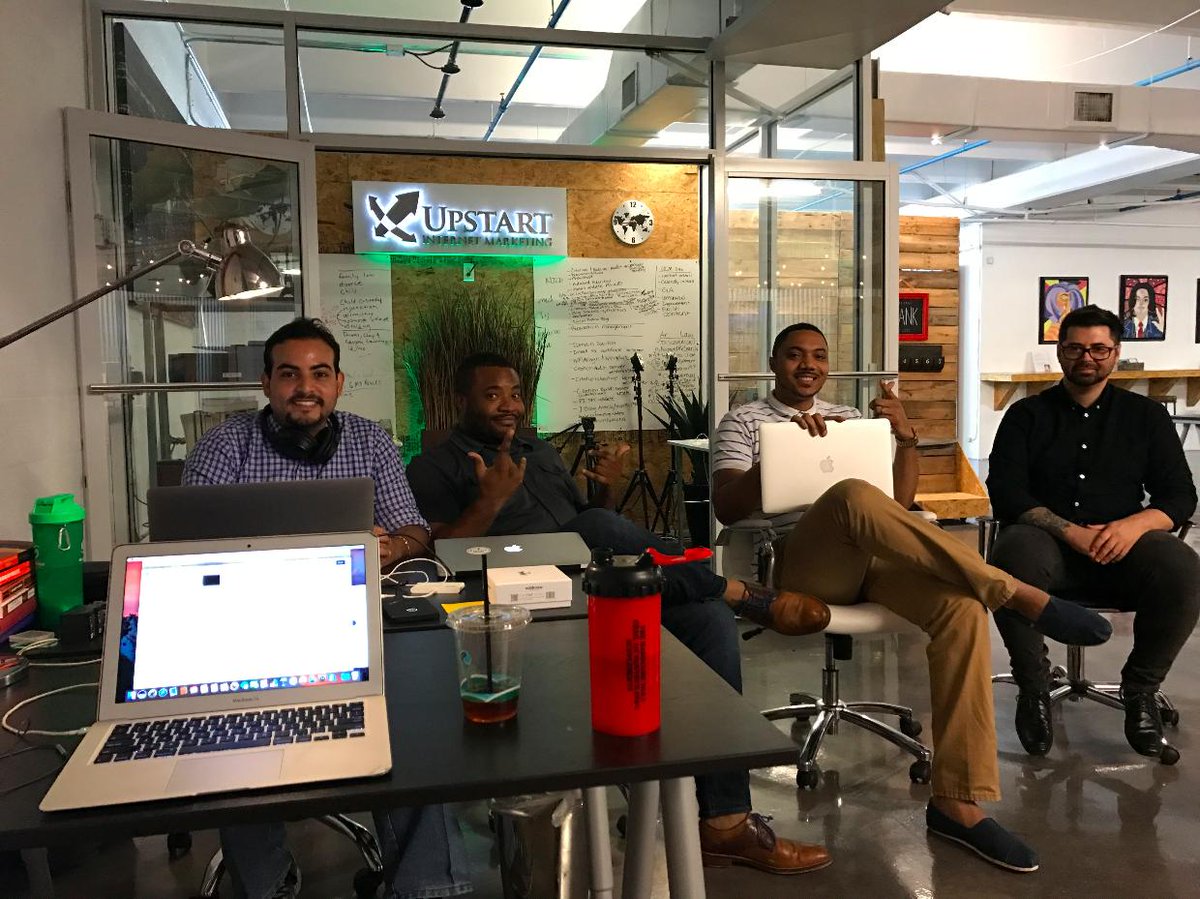 UpStartInternet's tweet image. The guys holding down the Fort for the holidays! #NoDaysOff #AlwaysHustling
