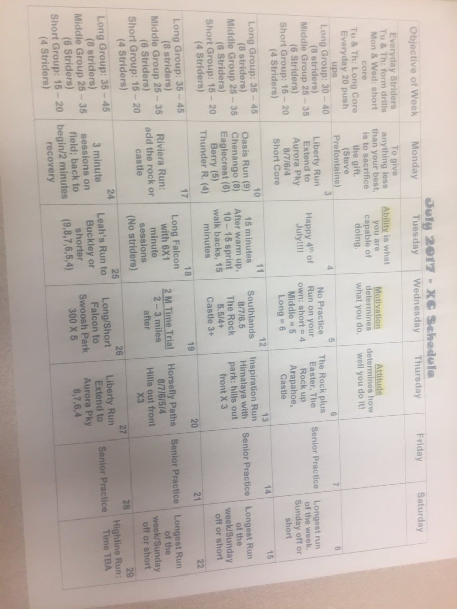 xcgrandview's tweet photo. Here's the July workout schedule! #1MonthDown 🏃🏽💪🏻 https://t.co/aZSj20GVTu