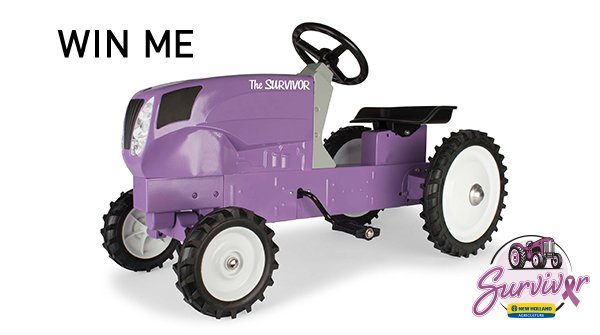 NHAgriculture's tweet photo. RETWEET this post to be entered to WIN a pedal version of the #SurvivorTractor, valued over $300! Learn more at https://t.co/NXFG7lbM2o. https://t.co/wqDQVG8JW4