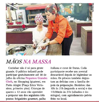 fattocom's tweet image. O Pequenos Grandes Chefs, evento mais delicioso do ano já começou. E a @revista_donna contou um pouco na coluna do final de semana.