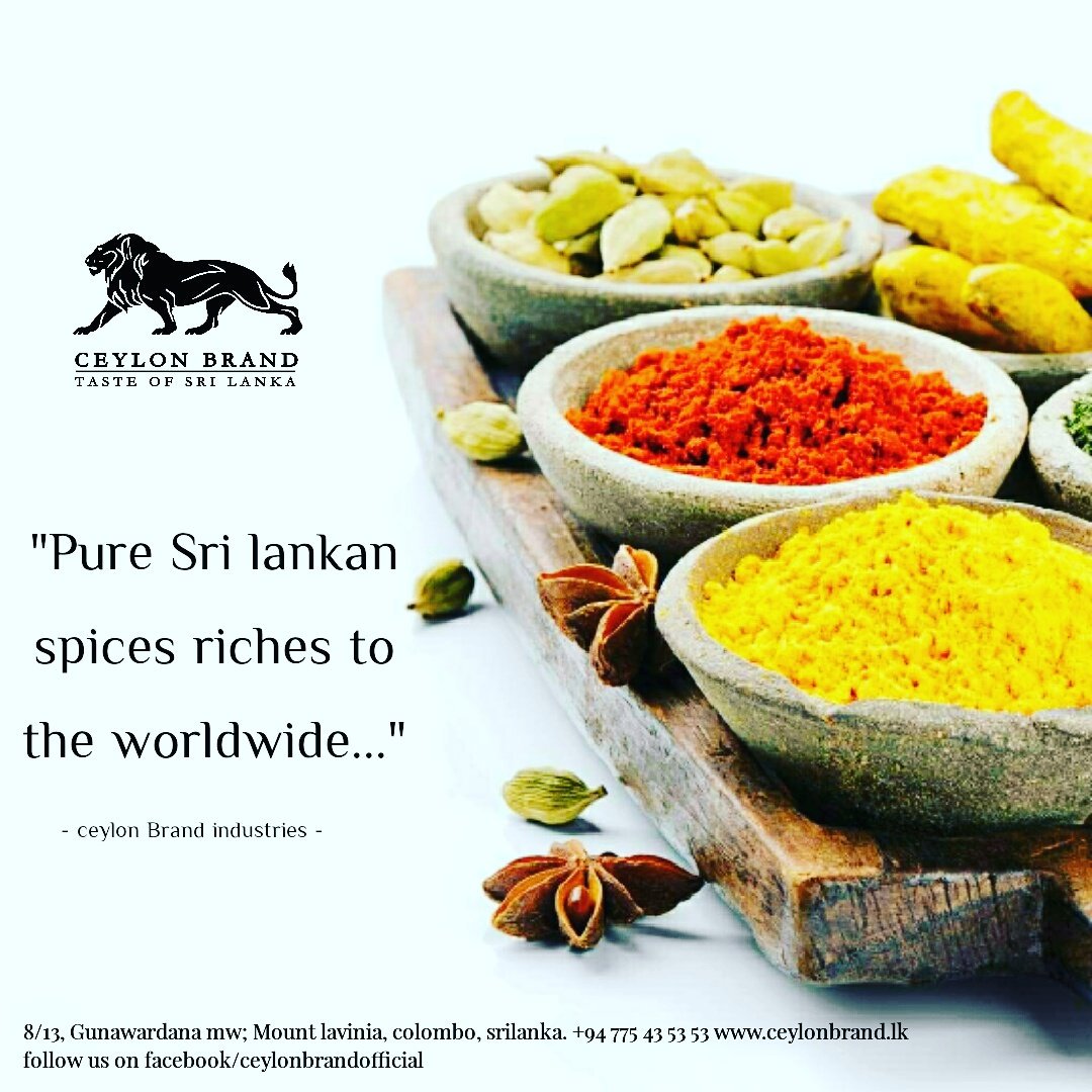'Pure Sri lankan spices riches to the worldwide'
#ceylonbrand  #spices  #srilankanspices #exports #quality 
Call us: +94 775 43 53 53