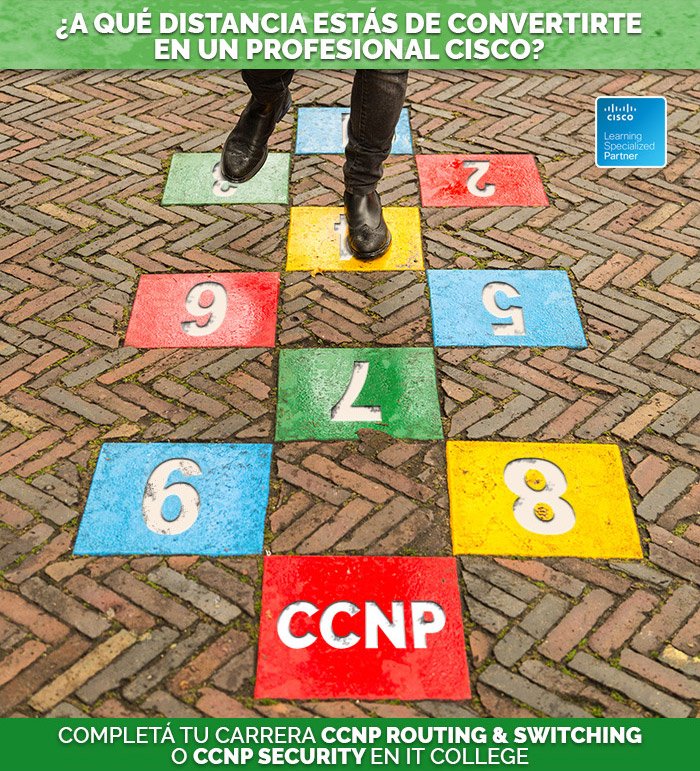 _ITCOLLEGE's tweet image. Continuá creciendo, Seguí adelante: Capacitate en #CCNPSecurity o #CCNPR&S en IT College goo.gl/zSt9Fk