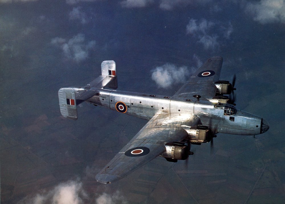 Transport Halifax C Mk VIII, an unarmed transport fitted with a 8,000 lb cargo pannier instead of a bomb load.
