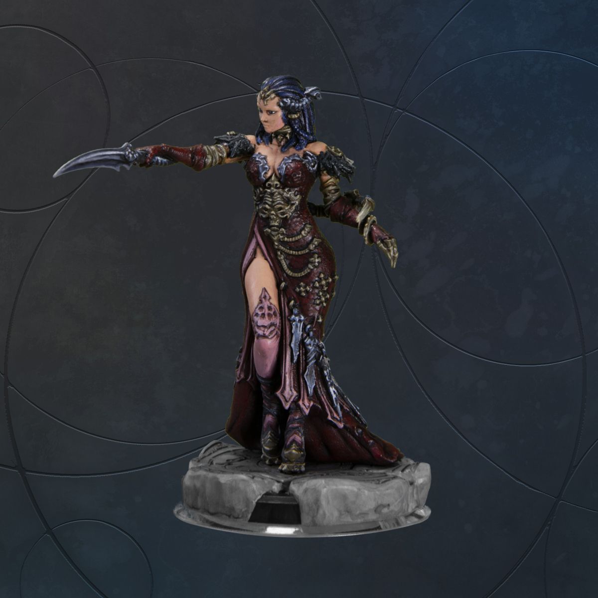 ProdigytheGame's tweet photo. Siren hides behind her allies to cast her Evil Eye on an enemy, targeting them wherever she stands.
#MiniatureMonday https://t.co/UjPEEasm4k https://t.co/Av89Gk1UBy