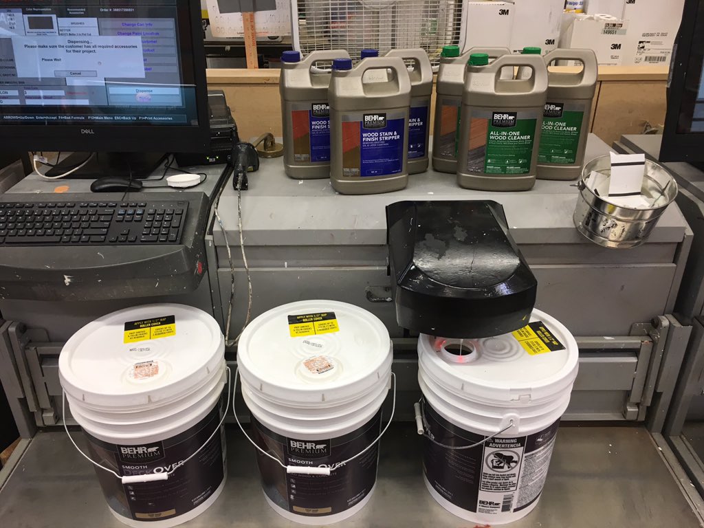 BehrRepZach's tweet image. Selling the whole project at #3885! #Deckover #Behr #CleanAndStrip