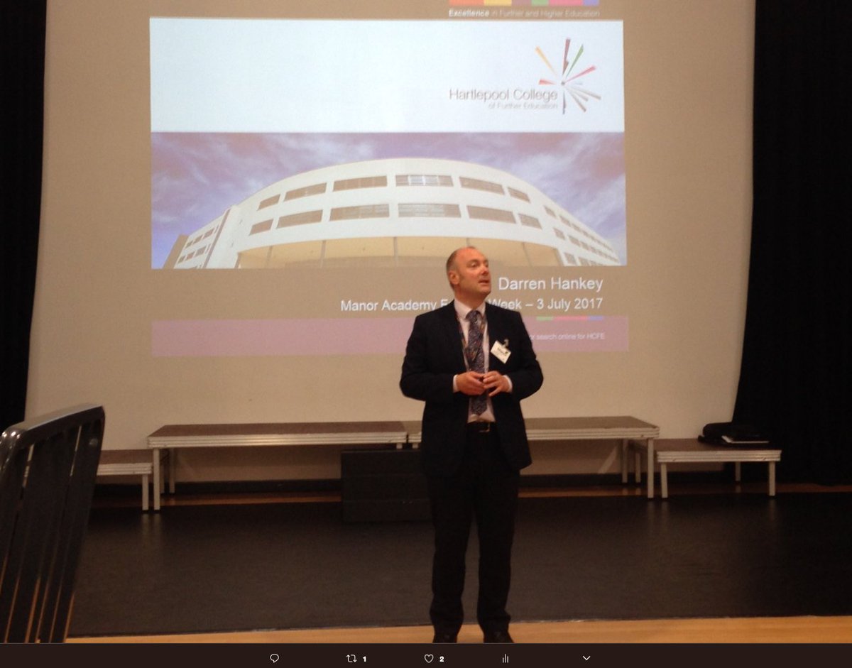 NETManorAcademy's tweet photo. @MalcolAnne @HCFEprincipal Darren Hankey guest speaker launching #futurefocusweek @manor_careers https://t.co/iPESxL1Ttt