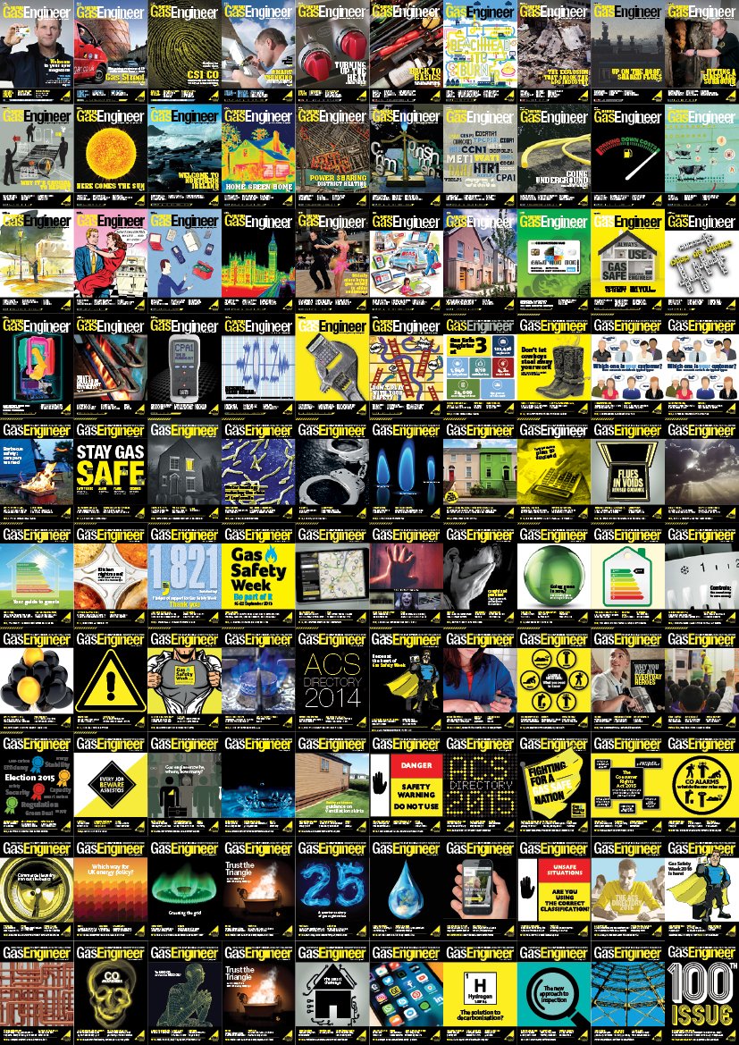 MediaShed's tweet photo. @GasSafeRegister Congratulations on the 100 issues! Take a look back here at all the covers! We hope there's many more to come.#100issues https://t.co/DMODMCxAwu