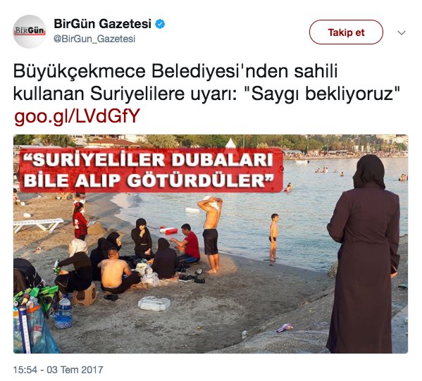 genelgundem's tweet image. Esad&apos;cı @BirGun_Gazetesi halkı Suriyelilere karşı kışkırtmak için elinden geleni yapıyor!