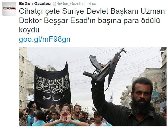 genelgundem's tweet image. Esad&apos;cı @BirGun_Gazetesi halkı Suriyelilere karşı kışkırtmak için elinden geleni yapıyor!