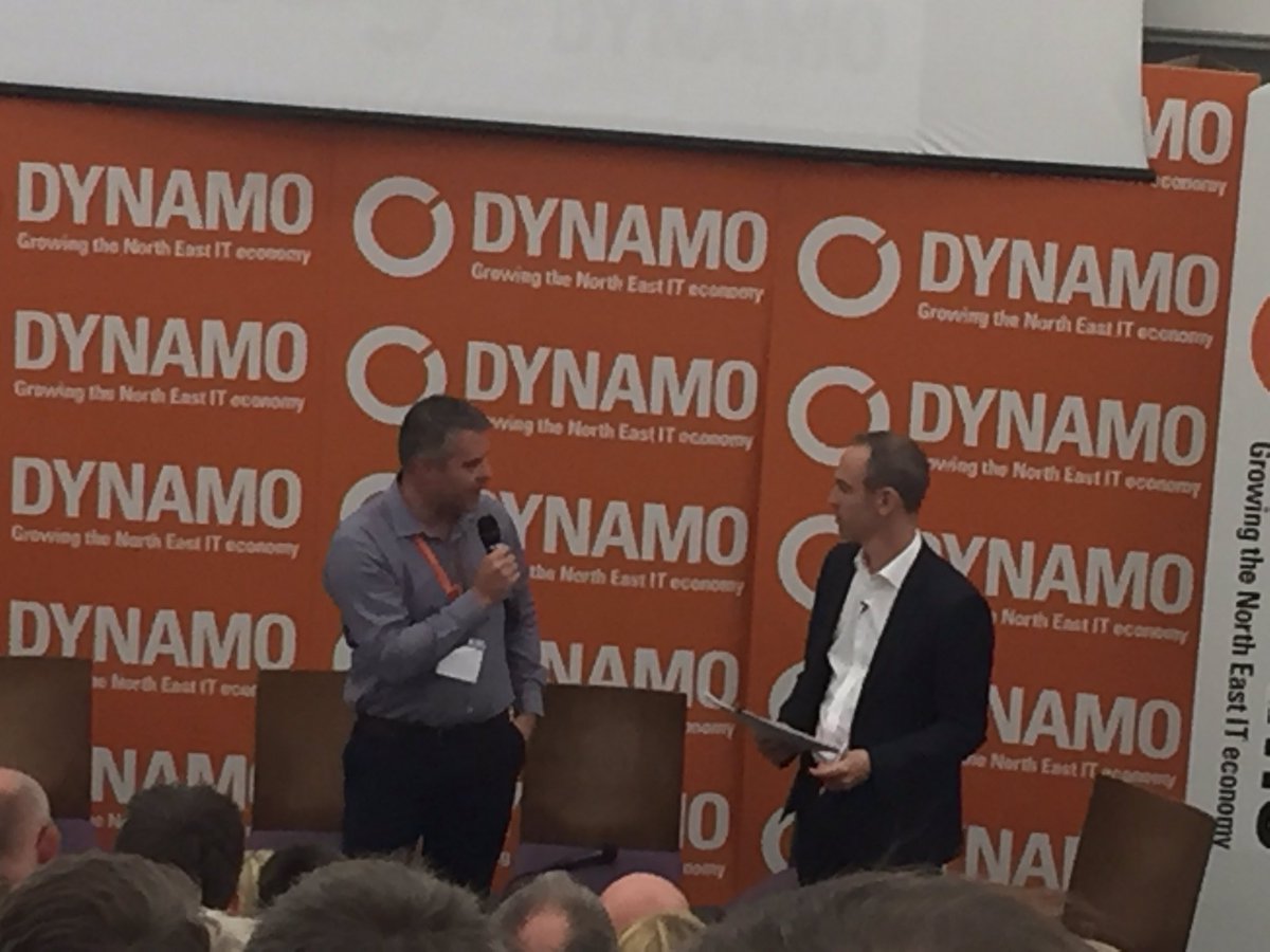 _StuartLynn's tweet photo. @_MarkNorris from #Sage providing context and ambition behind the #D17hack #Dynamo17 https://t.co/AiZwBzMZYN