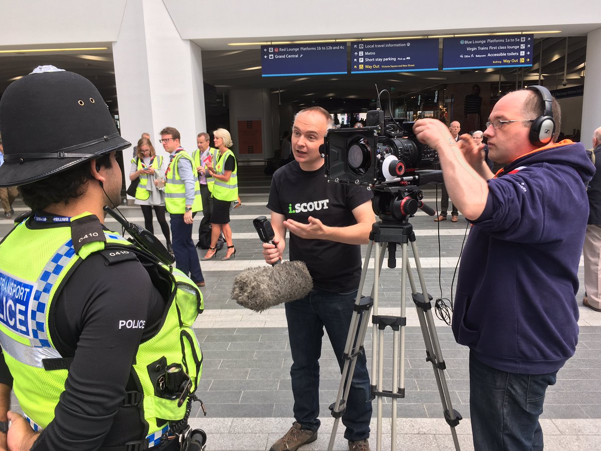A great morning in #Birmingham filming for the launch of @UKScouting partnership with <a href="/CrossCountryUK/">CrossCountry Trains</a> with <a href="/itvnews/">ITV News</a> <a href="/BBCNews/">BBC News (UK)</a> &amp; <a href="/FluidHD/">Fluid HD</a>