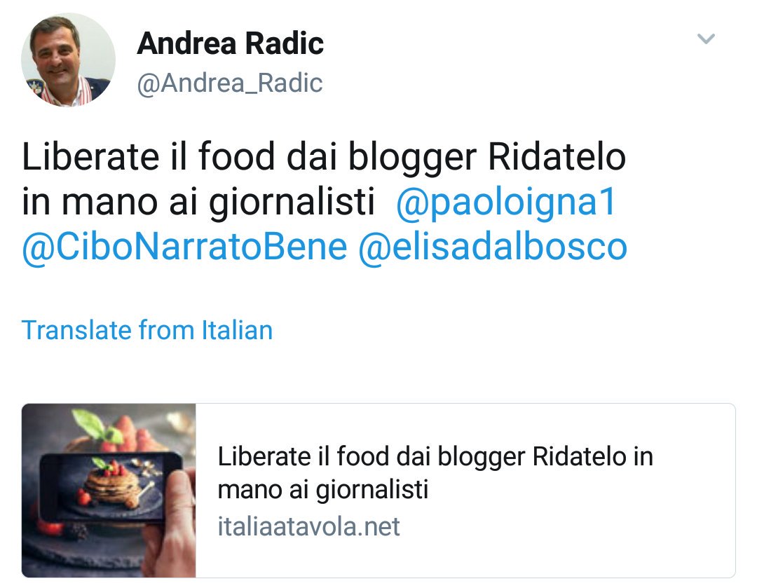 CiboNarratoBene's tweet image. Un sussulto di orgoglio dei giornalisti del #food contro una certa superficialità di sedicenti #foodbloggers😕
C&apos;è bisogno di più serietà?!?🤔