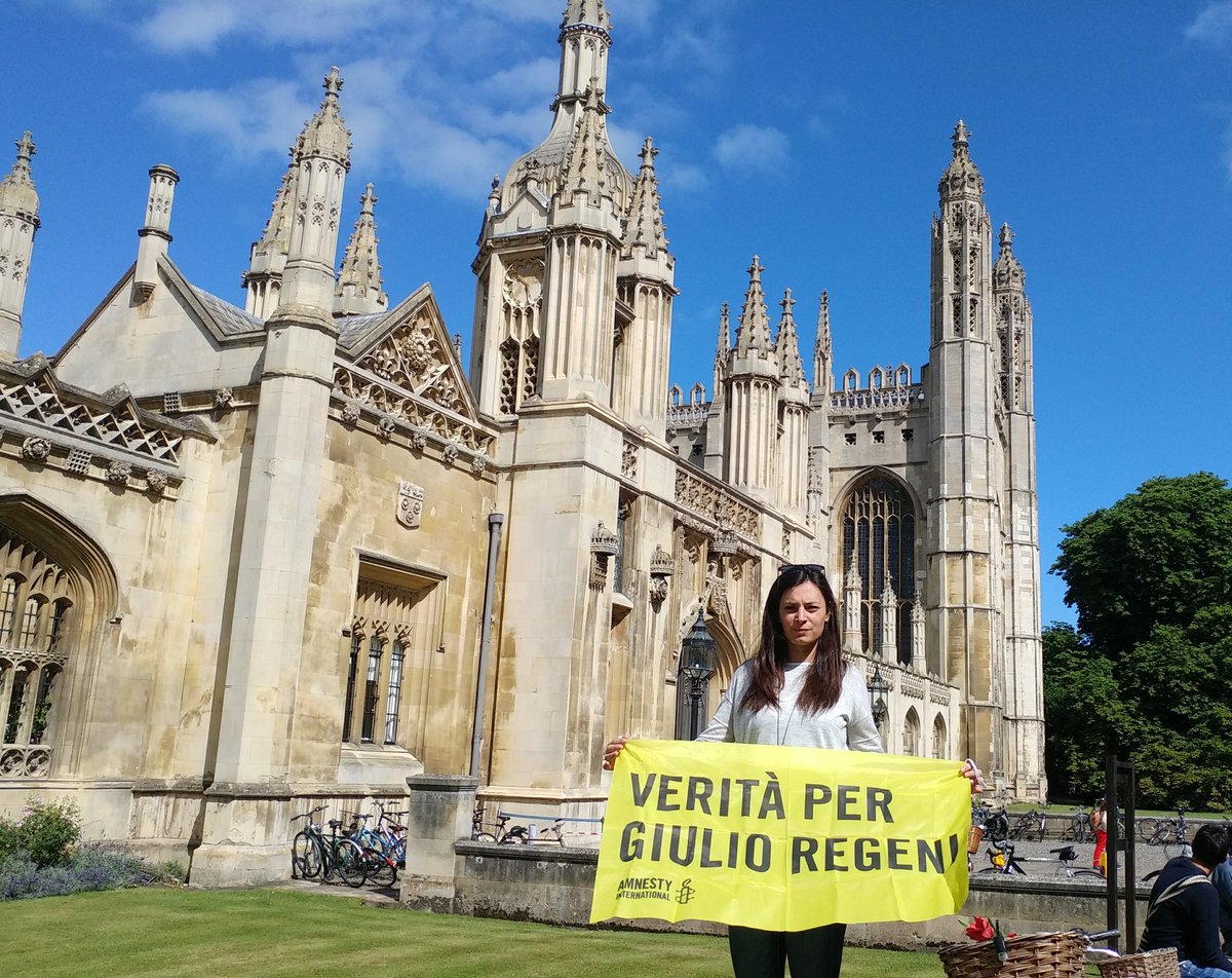 IreneBenzop's tweet photo. From Cambridge, to break the wall of silence #truthforgiulioregeni #veritàpergiulioregeni https://t.co/nUiNn5npMP
