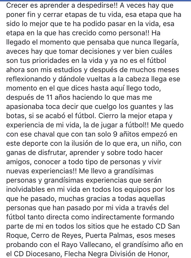 ManuuuuCarrasco's tweet photo. Llego ese día que pensaba que nunca llegaría..ponemos fin a la mejor etapa de mi vida! Cuelgo los guantes y las botas, gracias por tanto⚽️♥️ https://t.co/NJpUuD8DAX