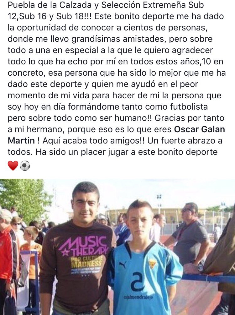 Llego ese día que pensaba que nunca llegaría..ponemos fin a la mejor etapa de mi vida! Cuelgo los guantes y las botas, gracias por tanto⚽️♥️