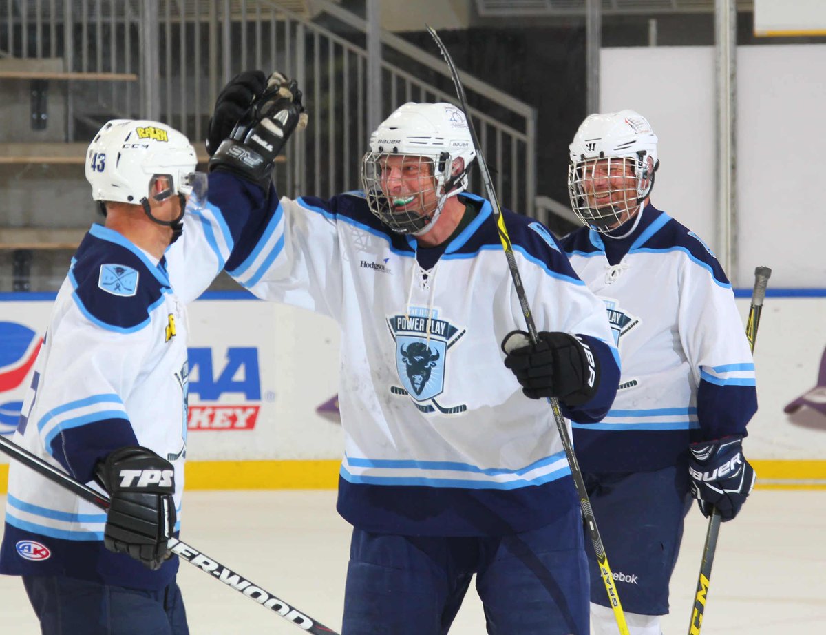 BWipp's tweet image. Plenty of happiness as @11DayPowerPlay concludes, raising over $1million for @RoswellPark &amp;amp; setting record for World's Longest Hockey Game.