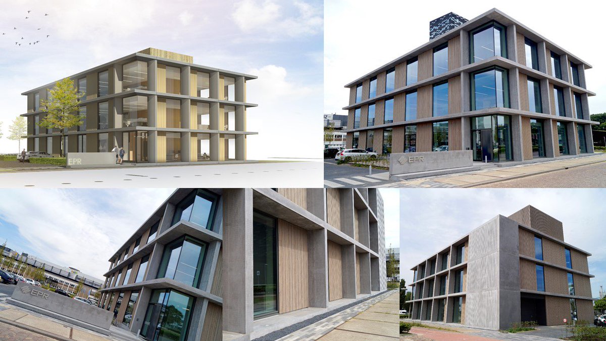 Het nieuwe pand voor #EPR op de Novio Tech Campus is af! Microbeton diverse horizontale en verticale lichtgewicht elementen geproduceerd.