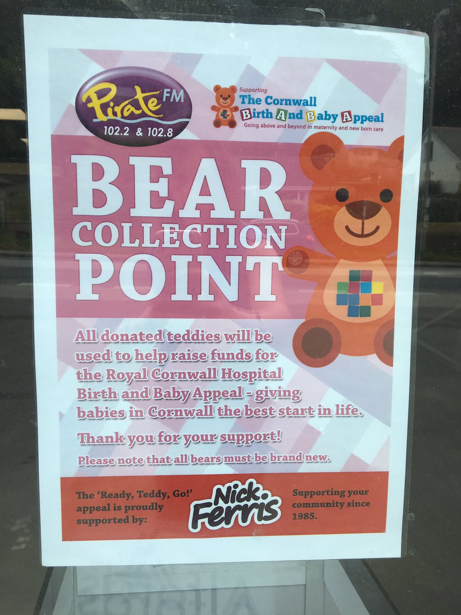 Just recieved our box for collecting teddies for the <a href="/piratefm/">Pirate</a> donate a teddy appeal for Royal #Cornwall Hospital. Start donating! ❤️🐻❤️