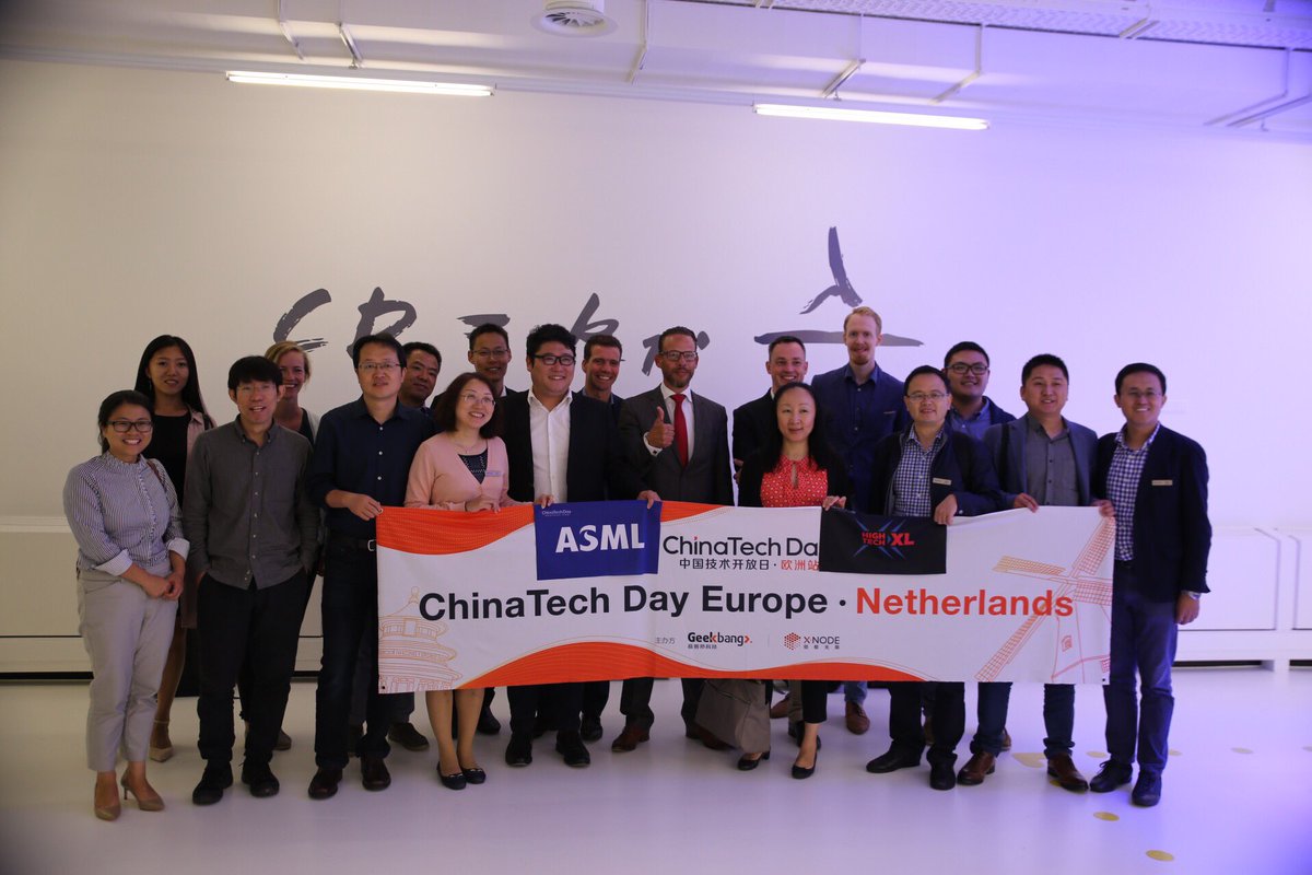 bartvanhezewijk's tweet photo. #ChinaTechDay Europe visiting @Hightechxl @hightechcampus and @ASMLcompany showing Dutch innovation & technology! @IAnetwerk @NLinChina https://t.co/j7buklDYH9
