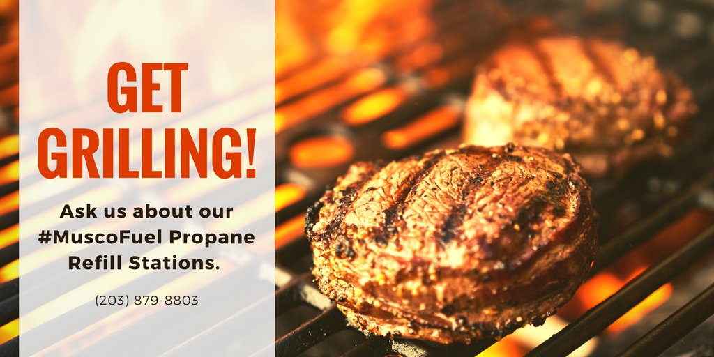 MuscoFuel's tweet photo. BBQ's are in full effect this wk. Be sure you have enough #propane for your #grill. Call for #MuscoFuel's #propanerefill stations near you https://t.co/qVPLXI4qWz