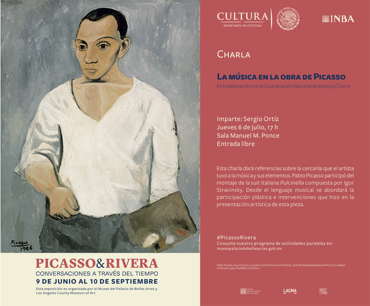 mbellasartes's tweet photo. Ven y descubre este jueves la relación que tiene la música en la obra de Picasso. Charla gratuita: https://t.co/aZt5ROUpTh #PicassoRivera https://t.co/FNJilOo0p0