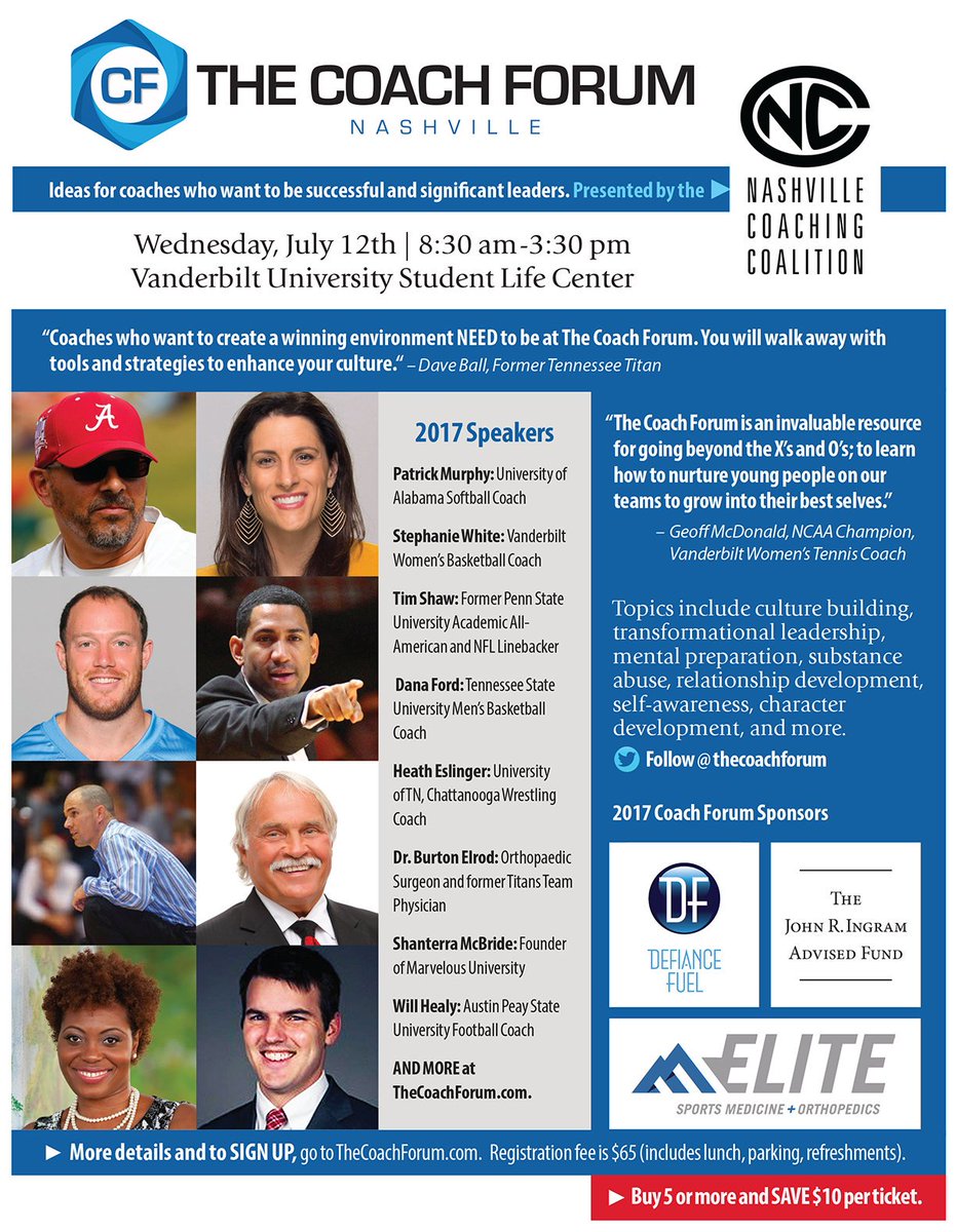 Elite Sports Med (@elite_ortho) on Twitter photo Dr. Elrod will be speaking at The Coach Forum on July 12th! To signup for this awesome event visit: TheCoachForum.com <a href="/thecoachforum/">The Coach Forum</a> Dr. Elrod will be speaking at The Coach Forum on July 12th! To signup for this awesome event visit: TheCoachForum.com <a href="/thecoachforum/">The Coach Forum</a>