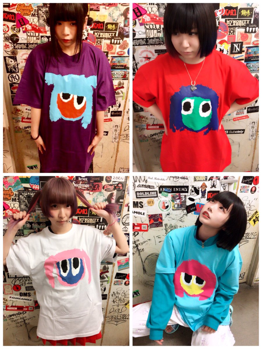 ツアーグッズ紹介①】 今回のTシャツはメンバーカラー毎のイラストT