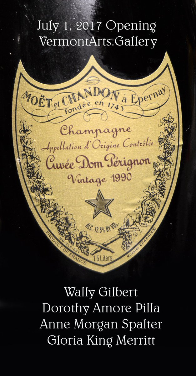 vermontarts's tweet photo. Yes. We did open this magnum bottle at the artist's reception on July 1st! https://t.co/zbQEVn5KbJ