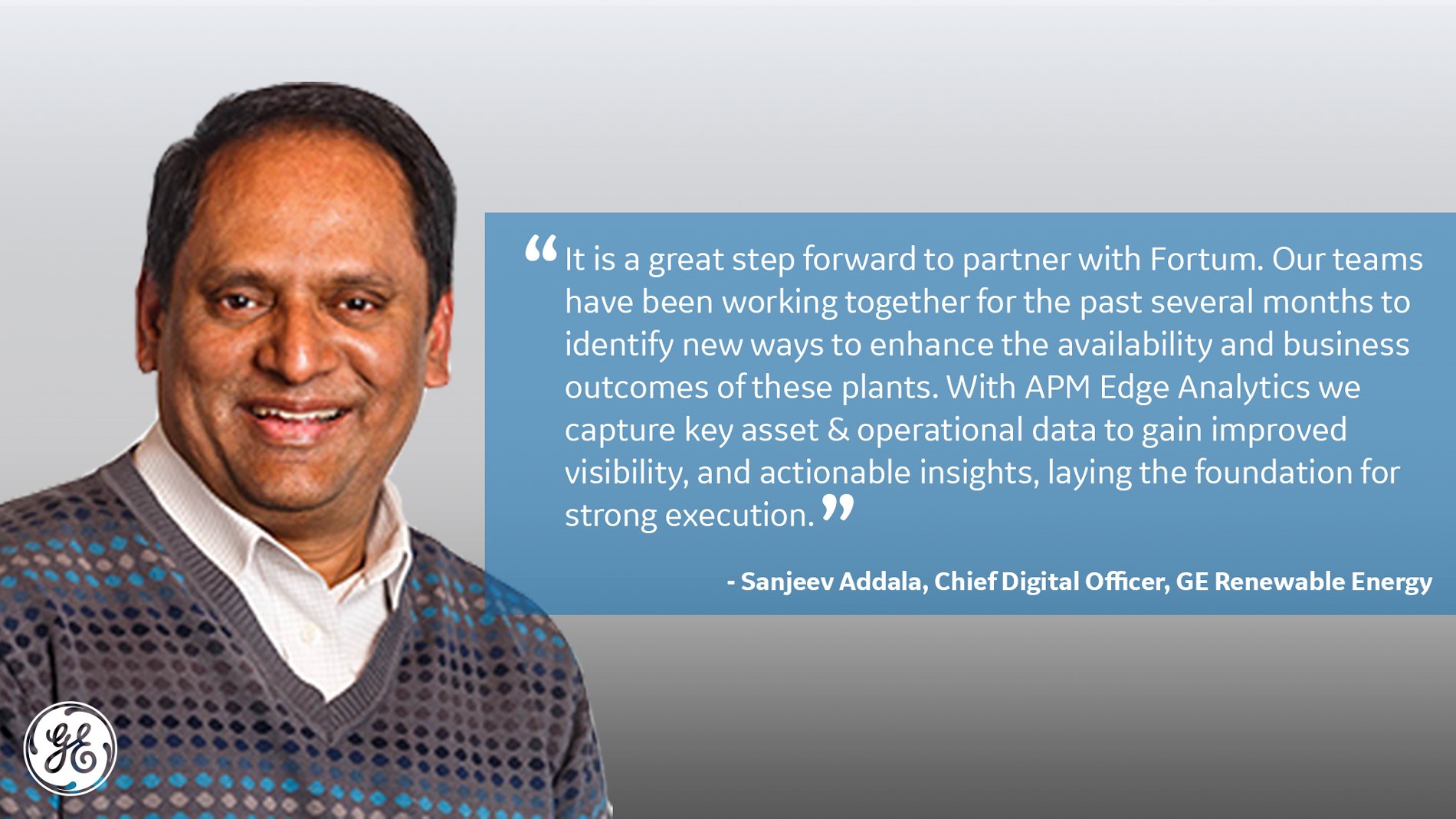 GE Renewable Energy on Twitter "Sanjeev Addala, GErenewables Chief