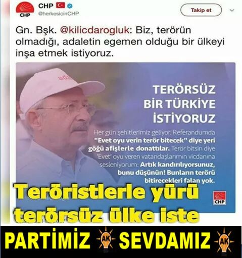 #sakamisiniz 
Çukurla,
bombayla,kurşunla ve 
yürüyüşle harekete geçirilmiş olanlar:
Bu milleti yıkabilecek hiçbir fani güç yoktur,bilesiniz.