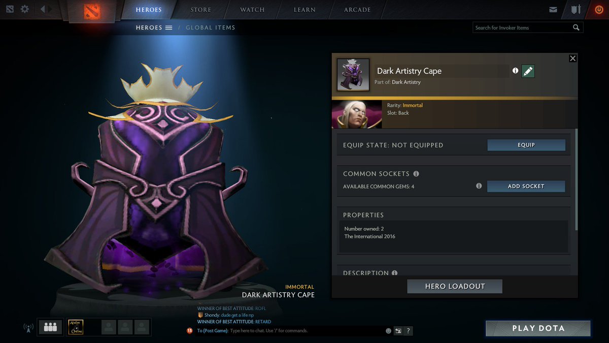 Wanone On Twitter Selling Dark Artistry Cape Steam Price