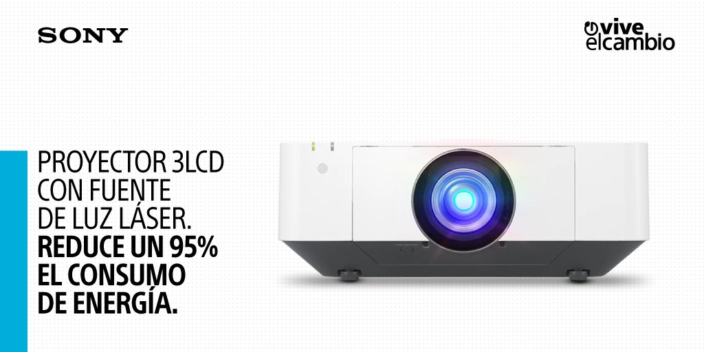 El primer proyector 3LCD del mundo que incorpora una fuente de luz láser. No necesita repuestos de lámpara.