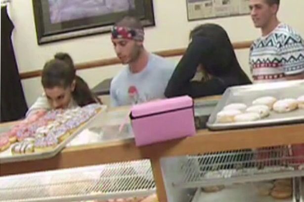 2000sphase's tweet photo. On this day 2 years ago Ariana Grande was Caught licking donuts and saying she "Hates America" https://t.co/u5jh6Qi0ET