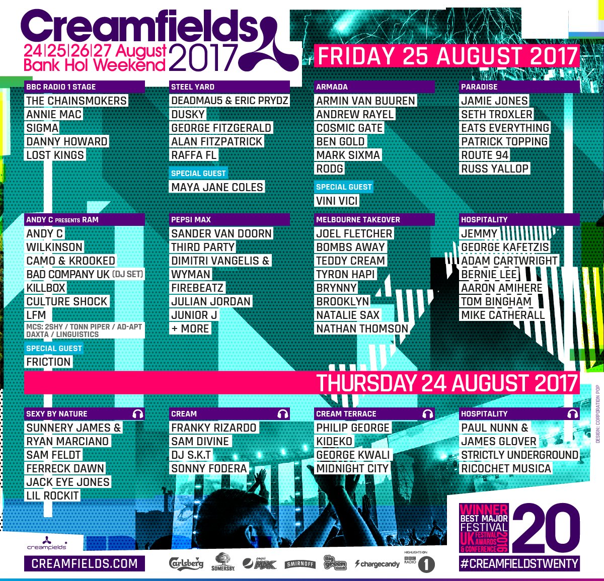 Pepsi MAX presents Creamfields tweet media