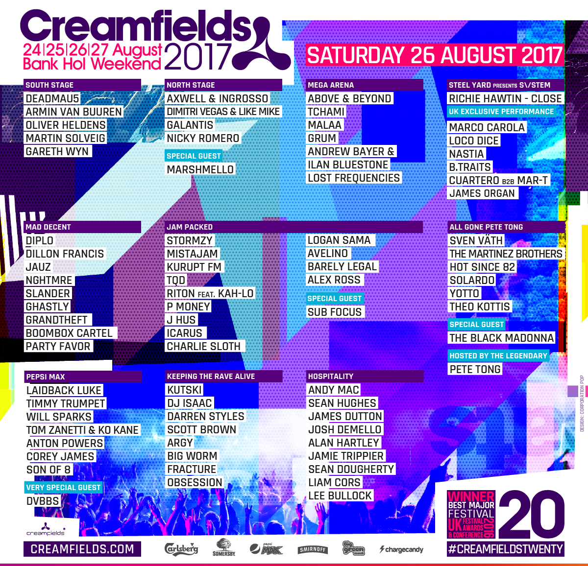 Pepsi MAX presents Creamfields tweet media
