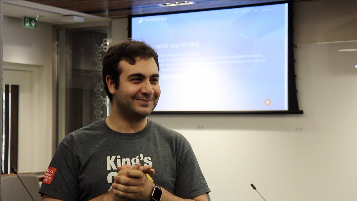 MedicTechUK's tweet photo. Practice makes perfect! @FaresKAlaboud @InnovateKings #pitchpractice #pitchperfect #TheMedicApp #demoday 😊😊😊 https://t.co/v6rlYak0WA