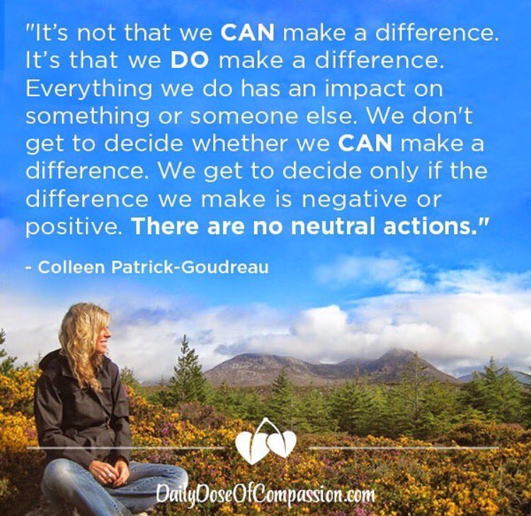 VeganJulz's tweet photo. Every action we take, every choice we make has an immediate impact on something or someone. What are you choosing? #MondayMotivaton https://t.co/9ZOuePw3CZ
