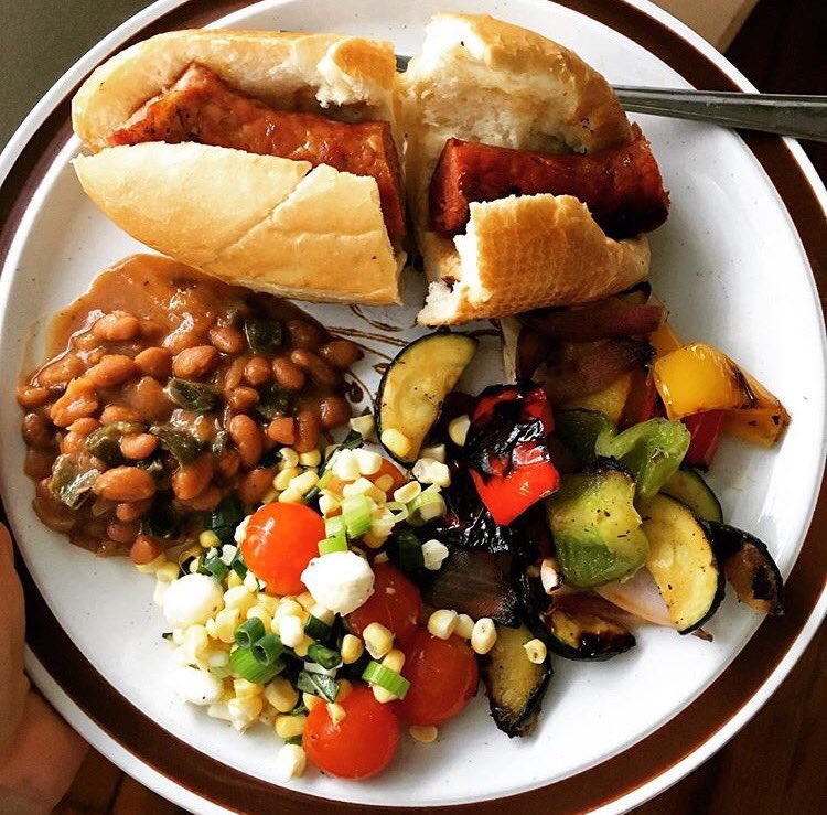 .<a href="/how_to_eat_RD/">Lauren Ross, R.D.</a> made this holiday wknd meal feat. Revival hot dogs &amp; TX beef sausage. What's on your menu? We're open reg. hrs. #HouHeights