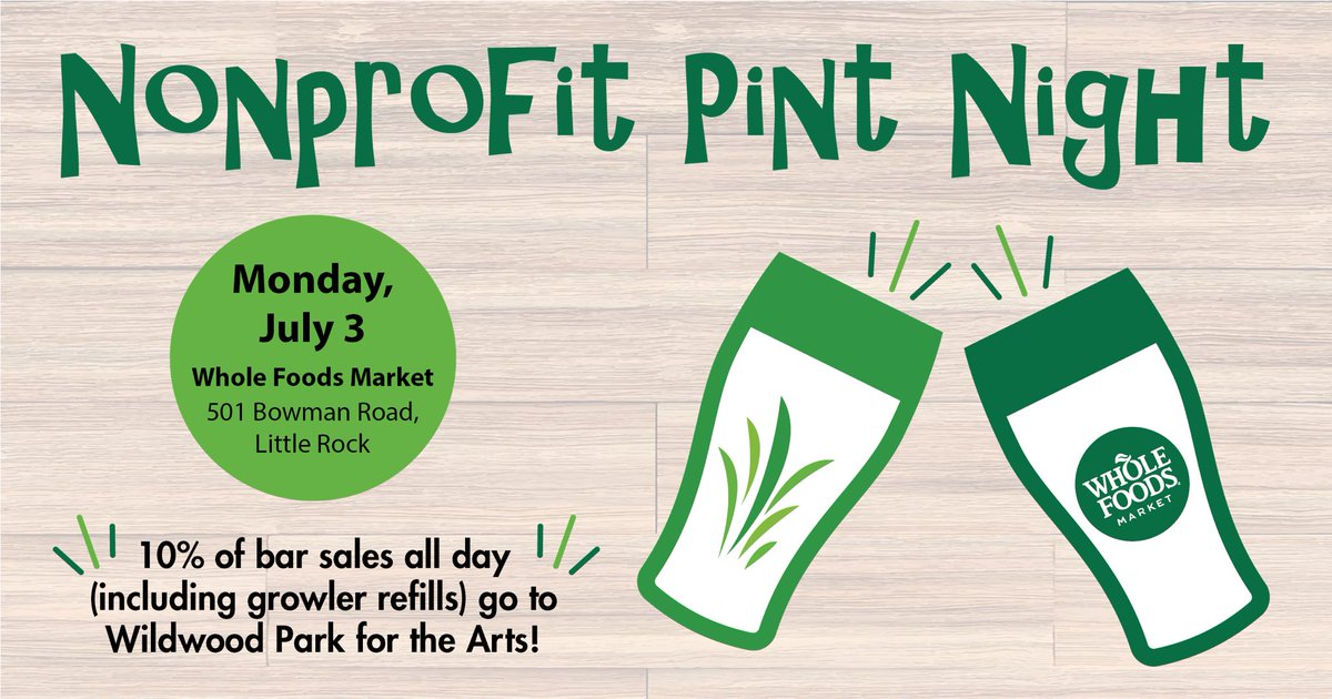 WildwoodPark's tweet photo. Grab a pint or refill your growler TODAY at Whole Foods' Lucky Fox &amp; support us! 10% of bar sales go to Wildwood! https://t.co/viH8Jx8wPV