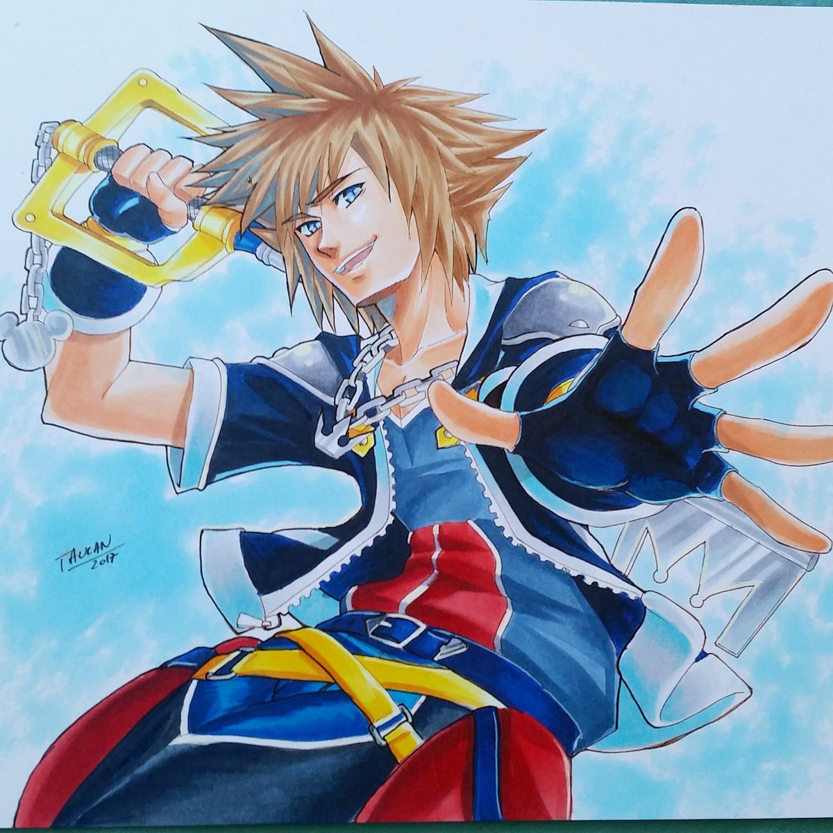 Taulan_arts's tweet photo. #Sora from #kingdomhearts ^^ @KINGDOMHEARTS https://t.co/bB3PnAE7sG
