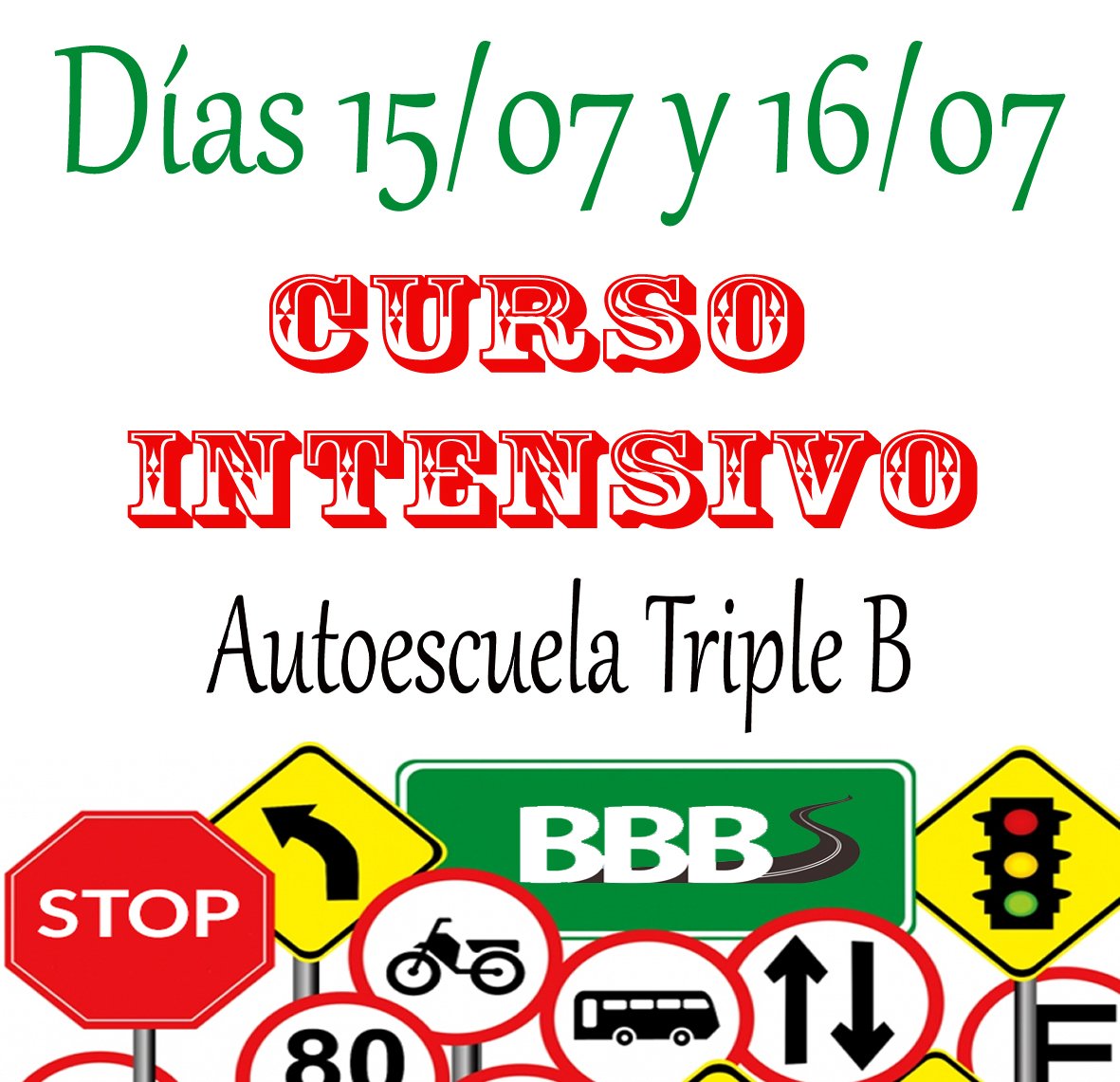 AutoTriple_B's tweet photo. PRÓXIMO CURSO INTENSIVO PERMISO B 🚗🚘🚦 DÍAS 15 Y 16 DE JULIO.PLAZAS LIMITADAS.
#AutoTripleB #Toledo #cursointensivo #facilyrapido #apuntate https://t.co/c6v0TwogGb