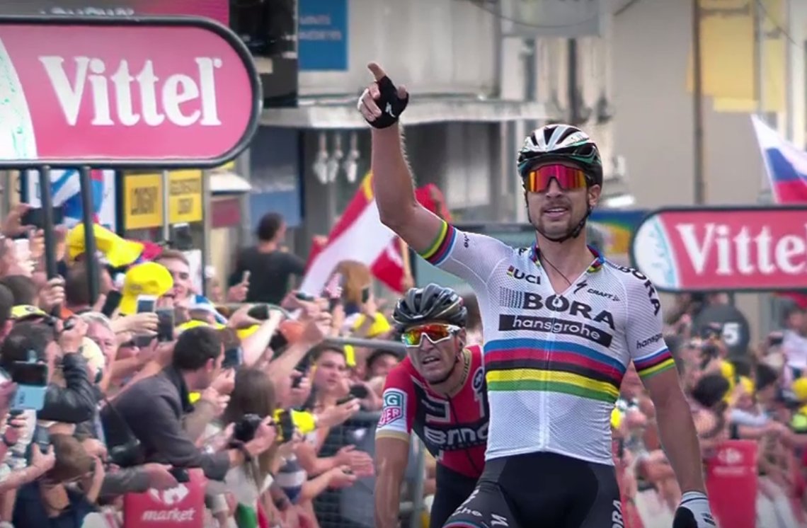 CyclingValue's tweet photo. The 8th stage's victory in the Tour de France won by @petosagan is also his 99th UCI victory.
RV for the 100th Peter ! #TDF2017 https://t.co/F1Lh7tFCEO